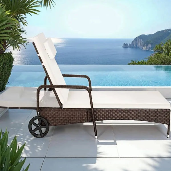 Rattan Sonnenliege