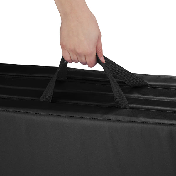 black gymnastics mat