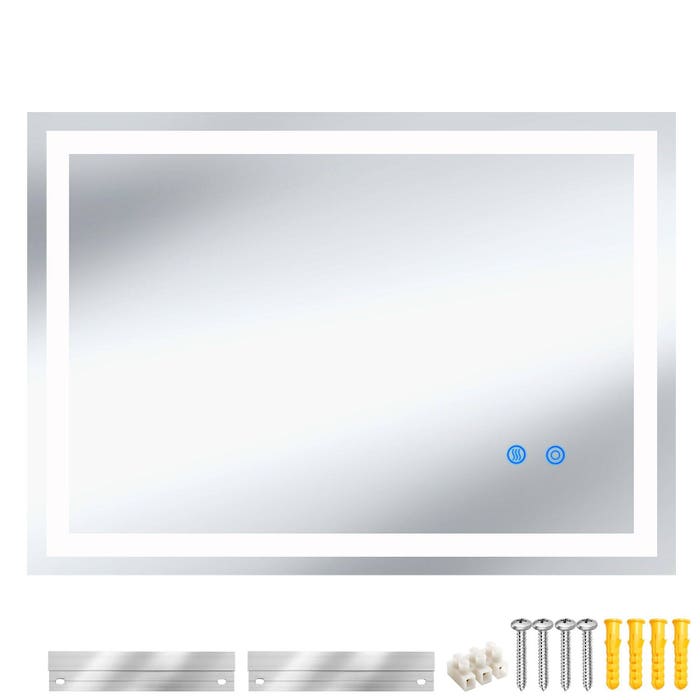 Rectangular LED bathroom mirror Clara 50 x 70 cm 