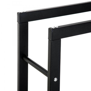 Kaminholzständer Kaminholzregal 100kg Stahl Schwarz