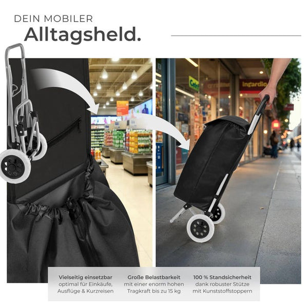 Einkaufstrolley schwarz