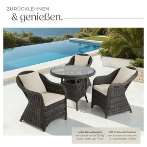 Aluminium Rattan Sitzgruppe Zürich