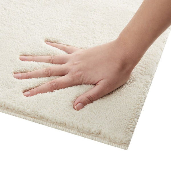 Tapis à poils courts Soft Zone crème 160 x 230 cm 
