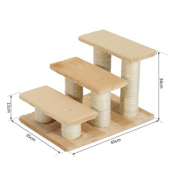 Katzentreppe Hundetreppe Tierteppe für Katzen und Hunde 3 Stufig