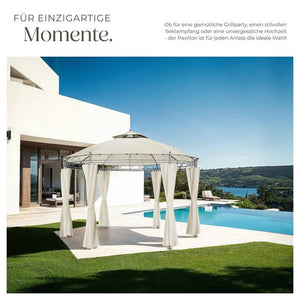 Gartenpavillon Siana creme