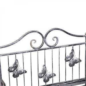 Pflanzregal Blumenregal 3 x Ebene Metall Klappbar Silbergrau