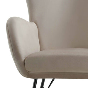 Schaukelstuhl Swing schwarz/beige