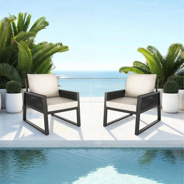 Gartenlounge-Set Captive im Rope-Design Set 3 (2 x Sessel)