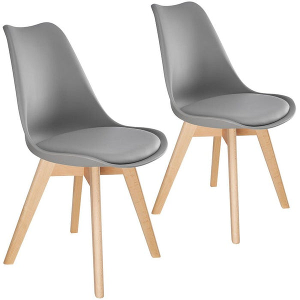 Set Esszimmerstuhl Frederikke grau 2er Set