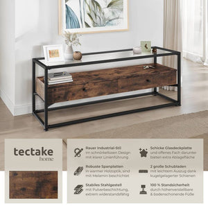 Lowboard Maidenhead 121,5x41,5x50,5cm Industrial dunkelbraun