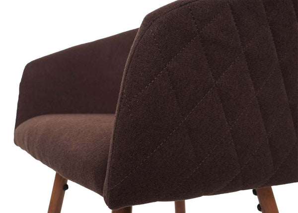2er-Set Barhocker JAM-D72 Küchenhocker Holzoptik braun