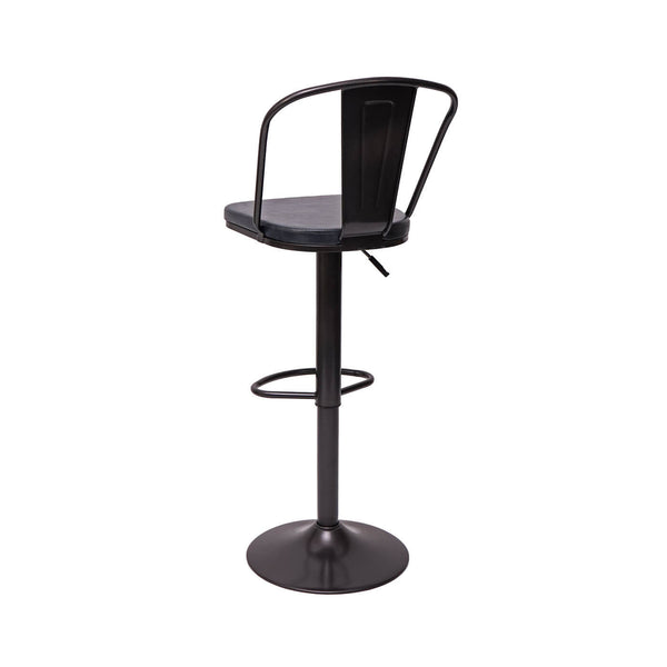 2er-Set Barhocker JAM-H10a höhenverstellbar Industrial schwarz-grau
