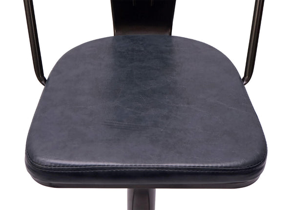 2er-Set Barhocker JAM-H10a höhenverstellbar Industrial schwarz-grau