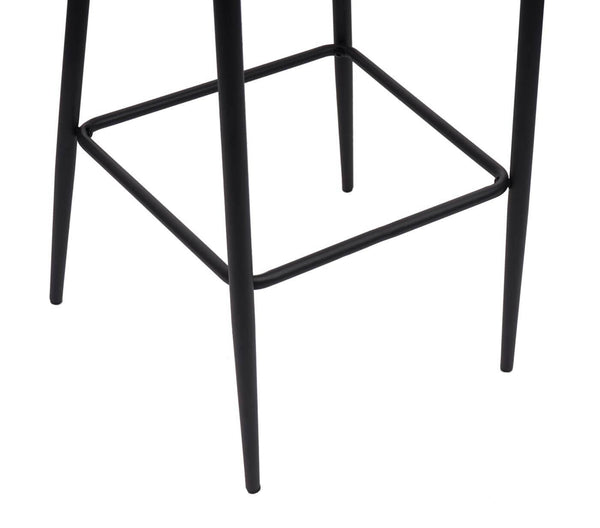 2er-Set Barhocker JAM-H79 Vintage Metall Fussablage dunkelgrau