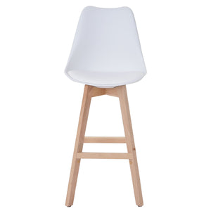 2er-Set Barhocker Malmö Retro Design weiss