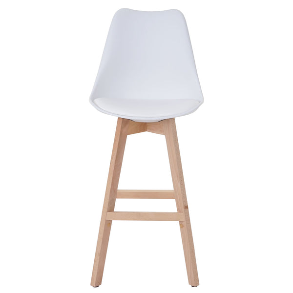 2er-Set Barhocker Malmö Retro Design weiss