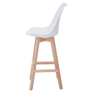 2er-Set Barhocker Malmö Retro Design weiss