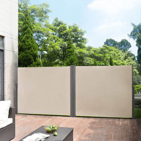 Doppelte Seitenmarkise Alcazaba 160x600cm Sandfarben