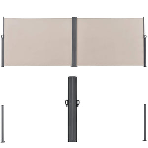 Doppelte Seitenmarkise Alcazaba 160x600cm Sandfarben