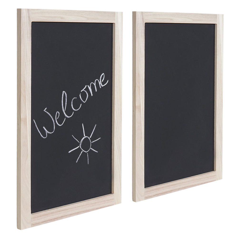 2er Set Wandtafeln Kreidetafel Schreibtafel ~ 60x40cm