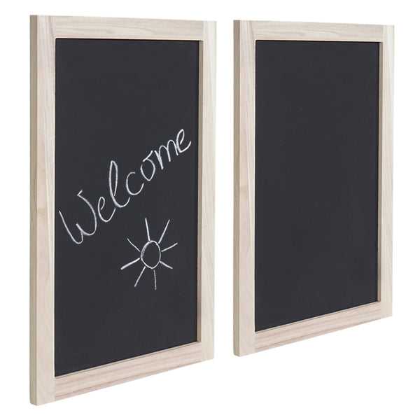 2er Set Wandtafeln Kreidetafel Schreibtafel ~ 60x40cm