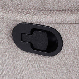 2er Kinosessel Relaxsessel mit Liegefunktion Stoff grau-braun