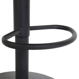 2er-Set Barhocker drehbar Armlehne Stoff Fuss schwarz hellgrau