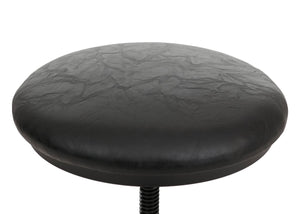 2er-Set Barhocker höhenverstellbar drehbar Metall Kunstleder schwarz