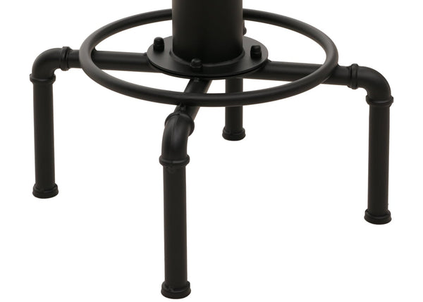2er-Set Barhocker höhenverstellbar drehbar Metall Kunstleder schwarz