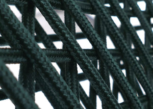 2er-Set Barhocker Outdoor mit Sitzpolster Seilgeflecht grün