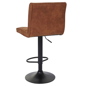 2er-Set Barhocker Wildlederimitat vintage hellbraun
