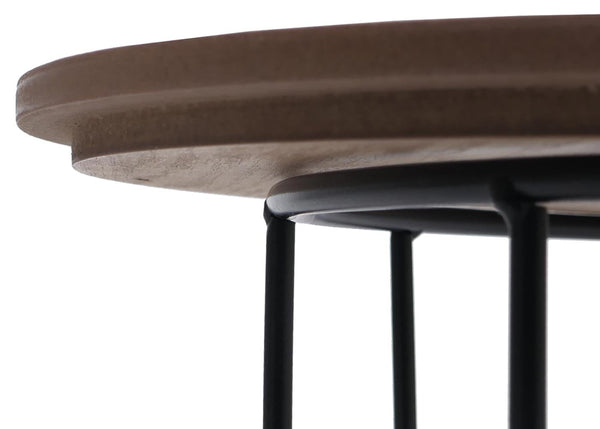 2er-Set Couchtisch Beistelltisch Kaffeetisch Loungetisch Industrial Eiche