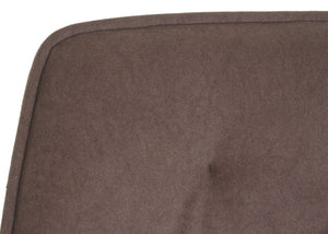 2er-Set drehbare Esszimmerstühle mit Armlehne braun