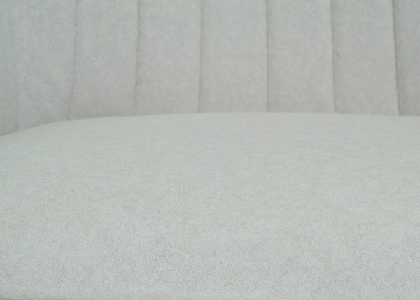 2er-Set drehbare Esszimmerstühle mit Armlehnen Stoff creme-beige