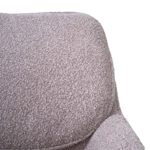 2er-Set Esszimmerstühle drehbar Bouclé Öko-Tex beige