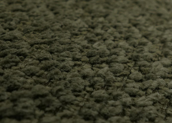 2er-Set drehbare Esszimmerstühle Bouclé Öko-Tex Holz-Optik grün