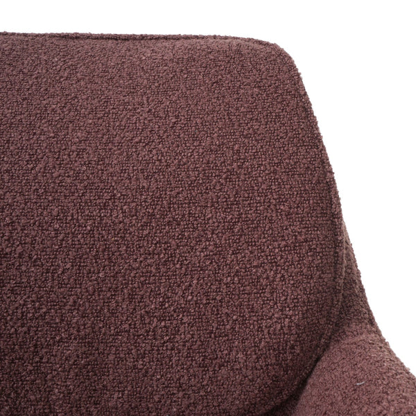 2er-Set drehbare Esszimmerstühle Bouclé Öko-Tex hellbraun