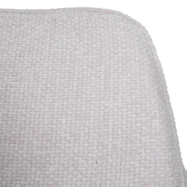 2er-Set drehbare Esszimmerstühle Chenille Öko-Tex creme