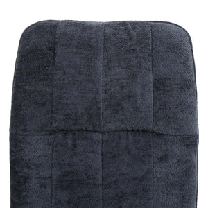 2er-Set Esszimmerstühle drehbar Stoff Chenille Öko-Tex dunkelgrau