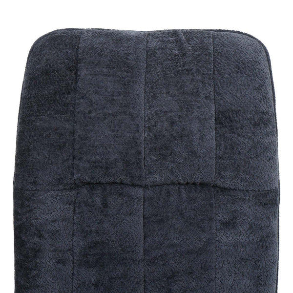 2er-Set Esszimmerstühle drehbar Stoff Chenille Öko-Tex dunkelgrau