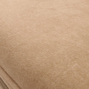 2er-Set Esszimmerstühle drehbar Stoff mit Metallgestell beige