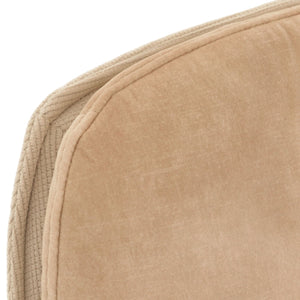 2er-Set Esszimmerstühle drehbar Stoff mit Metallgestell beige