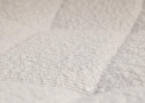 2er-Set Esszimmer Drehstuhl Bouclé Stoff Stahlgestell beige
