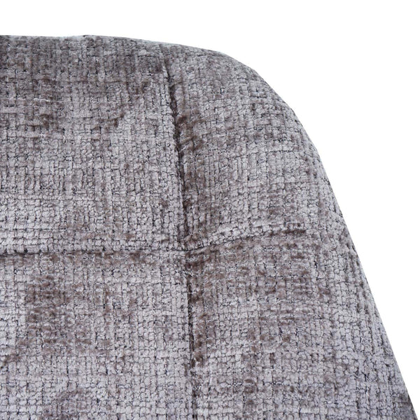 2er-Set Esszimmer Drehstuhl Chenille mit Stahlgestell braun