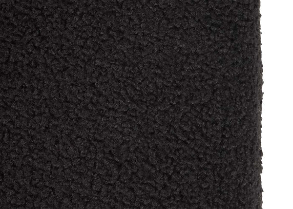 2er-Set Freischwinger Stühle Holz Rattan Bouclé Stoff schwarz