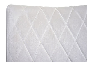2er-Set Freischwinger Stühle Samt Stahl pulverbeschichtet creme-beige