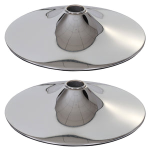 2er-Set Fussteller chrom Ø41cm für Barhocker und Stühle