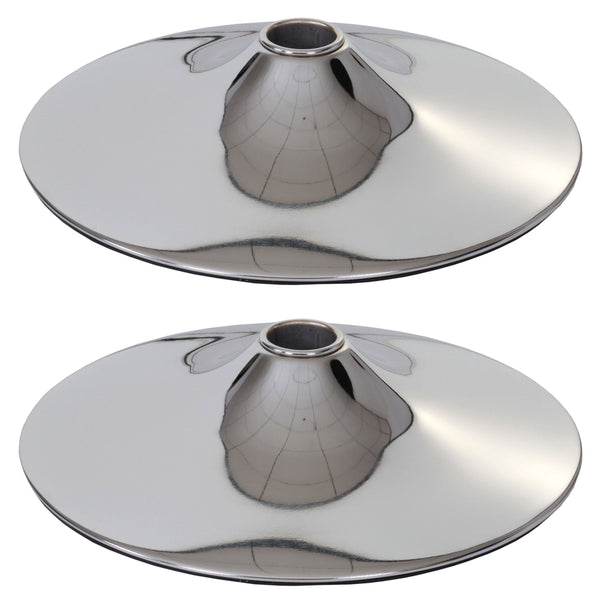 2er-Set Fussteller chrom Ø41cm für Barhocker und Stühle