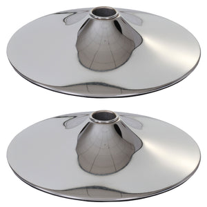 2er-Set Fussteller chrom Ø45cm für Barhocker & Esszimmerstuhl