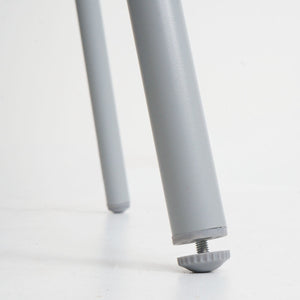 2er-Set Gartenstühle Aluminium Seilgeflecht Sitzpolster grau